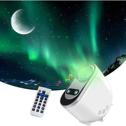 Aurora Borealis LED Galaxy Projector with Remote Control | Mesmerizing Night Sky Lighting for Bedroom Decor
