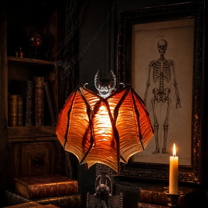 Gothic Table Lamp with Bat Wings, Halloween Decorations for Indoor – image 12