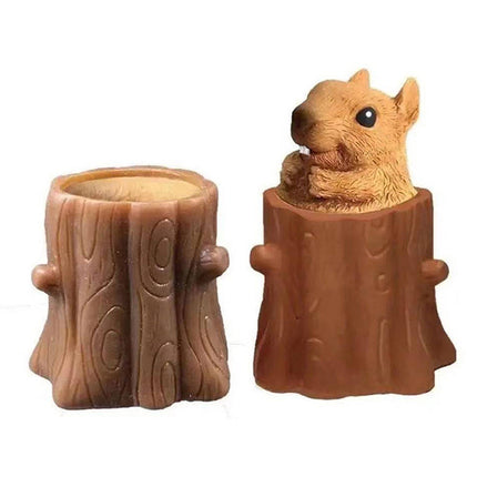 Stress Relief Toys, Brown Squirrel Desk Pen Holder – image 12