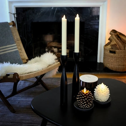 Flameless Pinecone Candles with Remote Control & Timer | Nature-Inspired Ambiance for Cozy Spaces