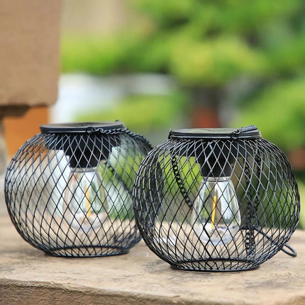 Solar-Powered Luminous Lantern with Automatic Dusk Sensor | Weather-Resistant Illumination for Outdoor Spaces