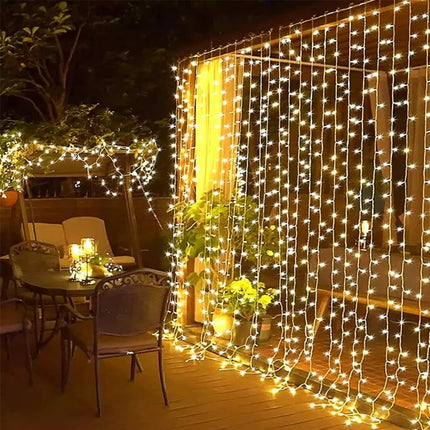 Fairy Curtain with 300 LED Lights & 8 Lighting Modes | Enchanting Decor for Cozy Indoor and Outdoor Ambiance