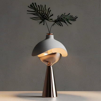 Sculpted Table Lamp with Dimmable Lighting & Portable Design | Elegant Home Decor for Cozy Ambiance