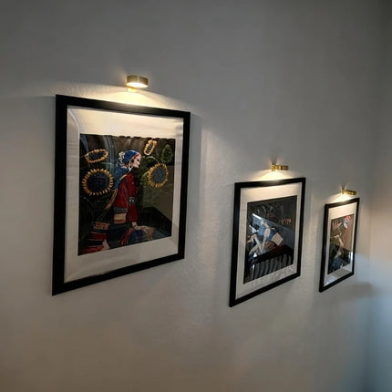 Cordless Picture Light with Adjustable Brightness | USB Rechargeable Art Lighting for Elegant Home Décor