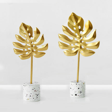 Golden Leaves Ornaments, Gold Leaf Decor – image 12
