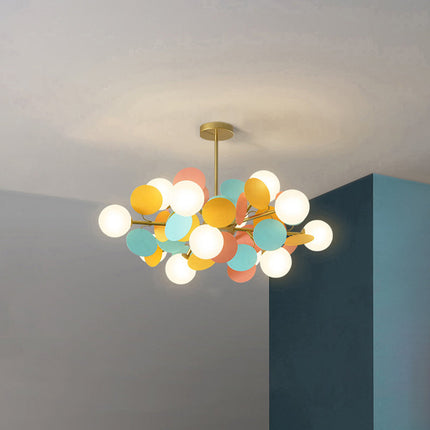 LED Ceiling Light Fixture, Acrylic Glass Hanging Light for Bedroom and Entryway – image 17