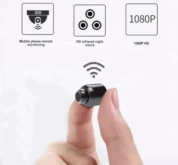 Mini Security Camera for Home, 1080p WiFi Camera with Night Vision and Motion Detection