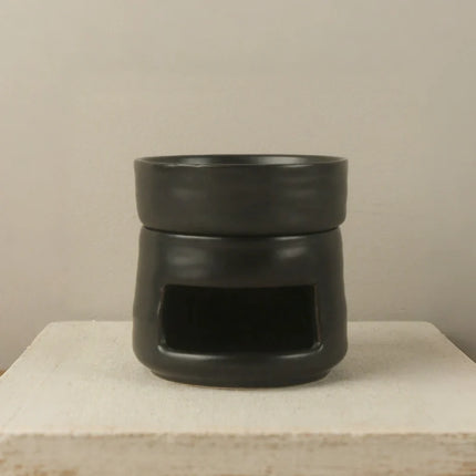 Ceramic Aromatherapy Diffuser with Dual-Chamber Design | Natural Elegance for Calming Scents and Soft Candle Glow