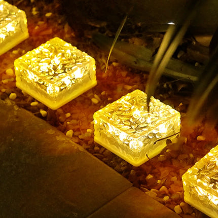 Solar Brick Outdoor Light with Dusk Sensor | Waterproof Illumination for Patios and Gardens