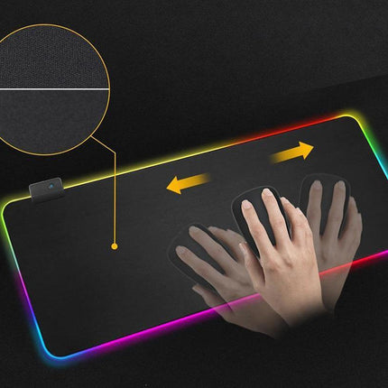 Mouse Pads, RGB Gaming Mouse Pad with 13 Light Modes