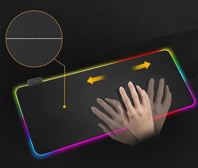 Mouse Pads, RGB Gaming Mouse Pad with 13 Light Modes