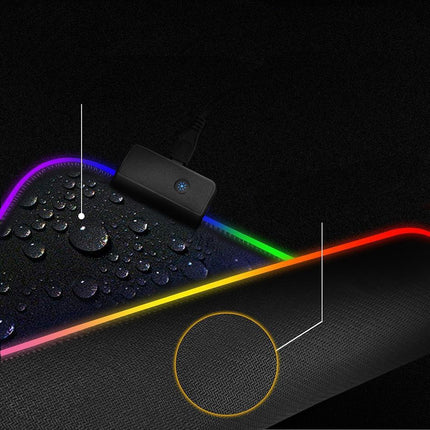 Mouse Pads, Large LED Desk Mat with Non Slip Rubber Base