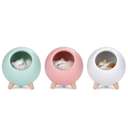 Cute Kitten Bluetooth Speaker Night Light with USB Charging | Multi-Functional Light and Audio for Cozy Homes