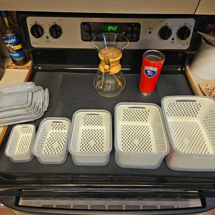 Food Storage Containers, Airtight Food Container Set of 3 with Strainer Insert – image 8