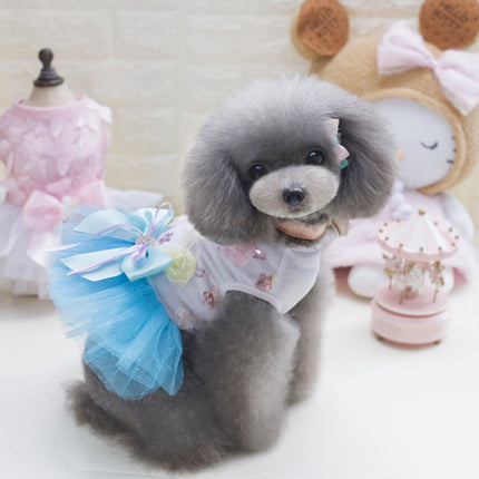 Teddy Dog Pet Dress in Cotton with Slip-On Design | Stylish Outfit for All Occasions
