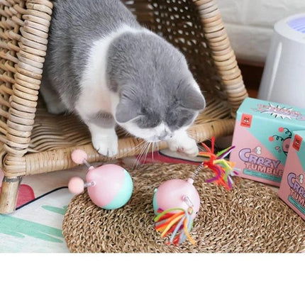 Tumbler Cat Toy with Replaceable Parts for Engaging Playtime | Durable Rubber Design for Safe Fun