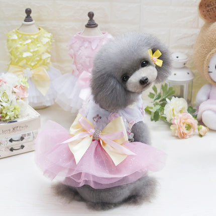 Teddy Dog Pet Dress in Cotton with Slip-On Design | Stylish Outfit for All Occasions