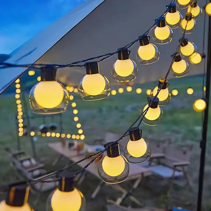 Solar String Lights with Remote Control & 8 Lighting Modes | Waterproof Outdoor Decor for Enchanting Atmospheres