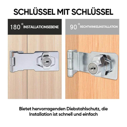 No Drill Door Lock with Keys, Refrigerator Lock – image 13