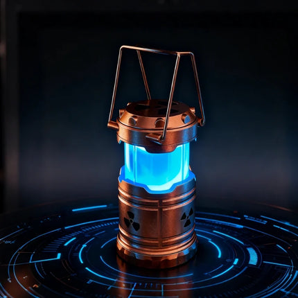 Radioactive Lantern with Immersive Hazard Design | Portable Sci-Fi Decor for Gaming and Streaming Spaces