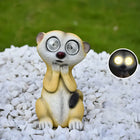Solar-Powered Meerkat Light Figures with Glowing Eyes | Whimsical Waterproof Garden Decor for Magical Nights