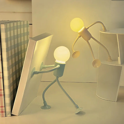 Bendable Desk Lamp with Flexible Limbs & Suction Cups | Quirky Lighting for Creative Spaces