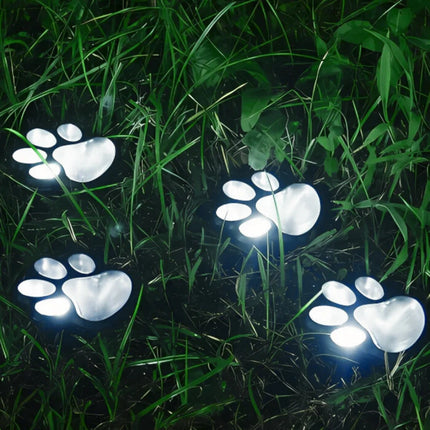 Solar-Powered Paw Print Light with Automatic Dusk Sensor | Eco-Friendly Illumination for Outdoor Spaces