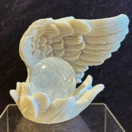 Angelic Wings Candle Holder with Poetic Winged Design | Serene Resin Decor for Warmth and Reflection