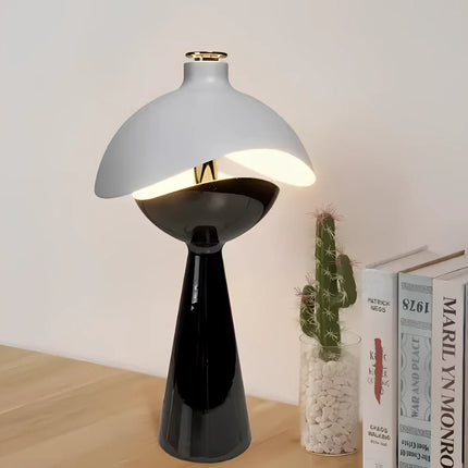 Sculpted Table Lamp with Dimmable Lighting & Portable Design | Elegant Home Decor for Cozy Ambiance