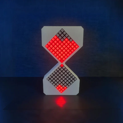 Hourglass Light with Customizable Time Flow | Cordless & Rechargeable Ambient Decor for Relaxation and Creativity