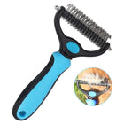Dog Grooming Tool, Dog Brush, Cat Brush for Shedding and Detangling, Pet Hair Remover with Steel Blade for Dogs and Cats