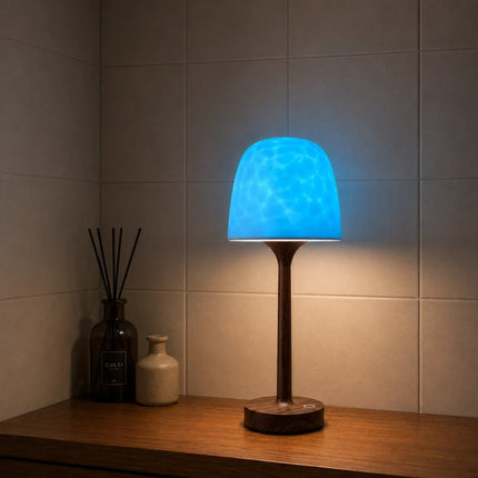Northern Lights Projector Lamp with 16 Customizable Colors | Elegant Table Lamp for Captivating Atmosphere