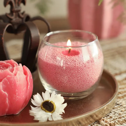 Customizable Candle Kit with Plant-Based Sand and Wicks | Create Unique Scents for Home Décor and Gifts