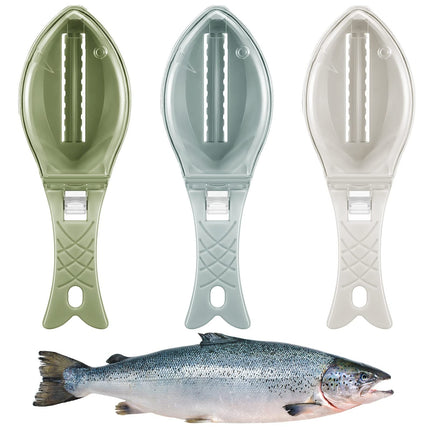 Efficient Fish Scale Scraper with Protective Cover | Ergonomic Design for Easy and Clean Fish Preparation