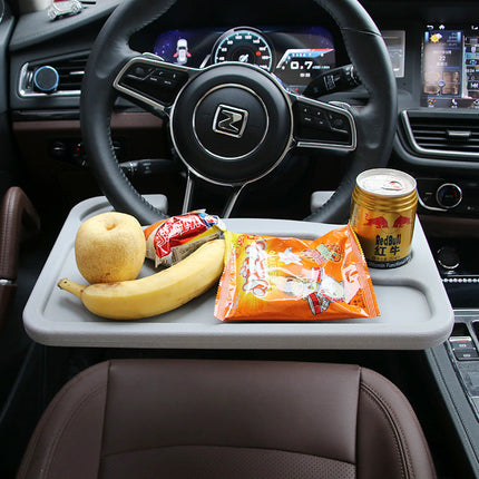 Steering Wheel Card Table with Adjustable Height | Portable Work and Dining Surface for On-the-Go Use