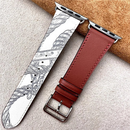Leather Apple Watch Band, Genuine Leather Watch Strap with Stainless Steel Hardware, iWatch Band for All Series – image 10
