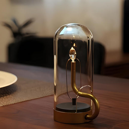 Vintage Lanterns Decorative, Rechargeable Vintage Lamp with Swinging Pendulum