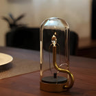 Vintage Lanterns Decorative, Rechargeable Vintage Lamp with Swinging Pendulum