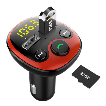 High-Speed Dual USB Car Charger with Bluetooth Music Streaming | Hands-Free Calls and Fast Charging for Safe Driving