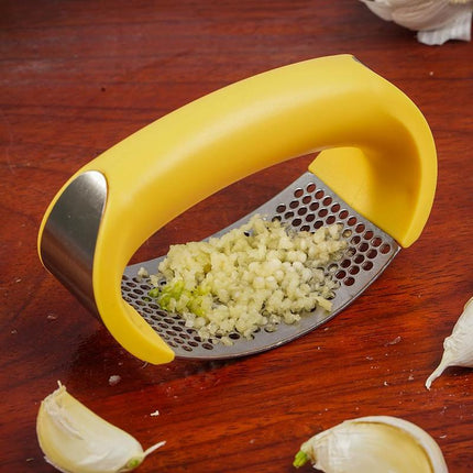 Stainless Steel Garlic Press with Ergonomic Handle | Easy Crushing for Effortless Cooking