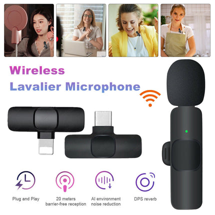 Ultra-Low Latency Wireless Microphone with Intelligent Noise Reduction | Easy Plug-and-Play for Live Broadcasts and Interviews