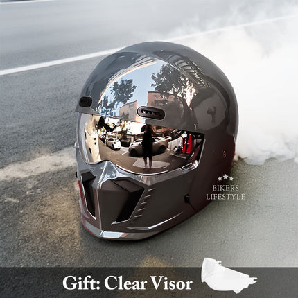 DOT Motorcycle Helmet, ECE Certified Biker Helmet with Anti Fog UV Lens – image 6