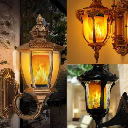Flame-Effect LED Bulb with Four Lighting Modes | Realistic Flickering Fire Glow for Atmosphere and Ambiance
