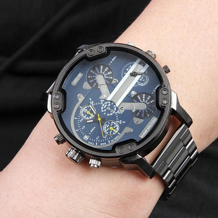 Stainless Steel Chronograph Watch, Quartz Watch with Analog Dial – image 30