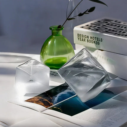 Weather Glow Display with Color-Changing Crystals | Captivating Temperature Indicator in Glass and Wood