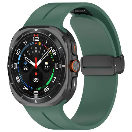Silicone Watch Band for Samsung Galaxy Watch Ultra, Magnetic Samsung Watch Band with Stainless Steel Buckle – image 8