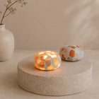 Handcrafted MineralGlow Lamp with 3 Ambient Light Tones | Rechargeable and Portable Home Accent Lighting