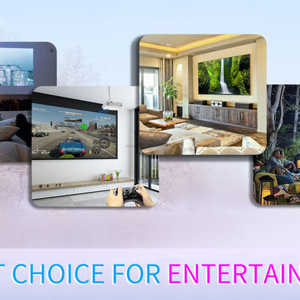 Portable Full HD Mini Projector with Screen Mirroring | Compact Entertainment System for Outdoor Movies