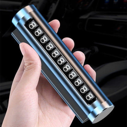 Car Temporary Parking Number Plate with Vintage Frosted Aluminum | Stylish and Durable Solution for Contact Display