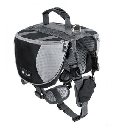 Outdoor Pet Harness with Waterproof Backpack | Adjustable Fit for Hiking and Outdoor Activities